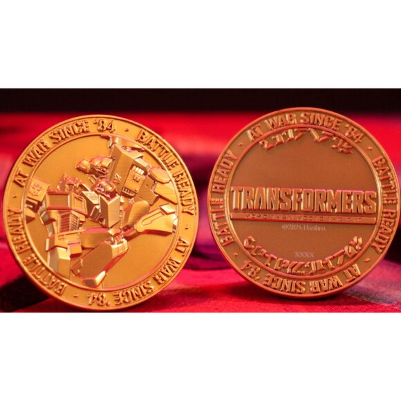 Transformers 40th Anniversary 24k Gold Plated Coin Limited Edition Collectible - Picture 5 of 6
